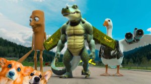 БОМБОМБИНИ ГУСИНИ против КЕКСА и КОРЖИКА!!