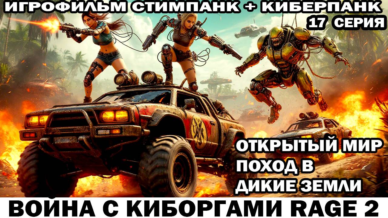 Война с киборгами Rage2 в стиле стимпанк киберпанк фоллаут Поход в дикие земли 17 серия #шутер смотреть онлайн