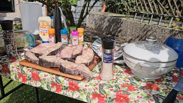 шампиньоны и Сом на гриле получилось бесподобно #subscribe смотреть онлайн