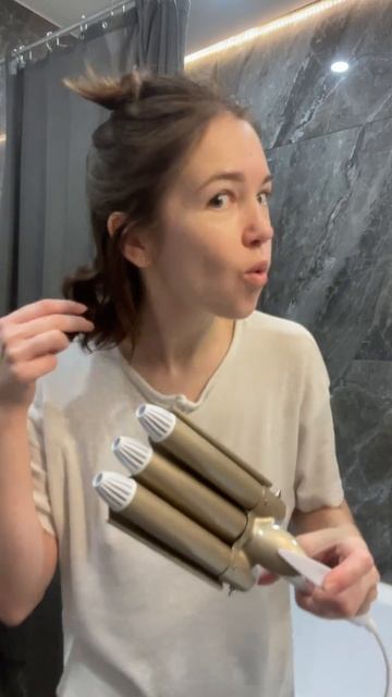 Что с лицом?🤣 #распаковка плойки для волос #life #влог #п? смотреть онлайн