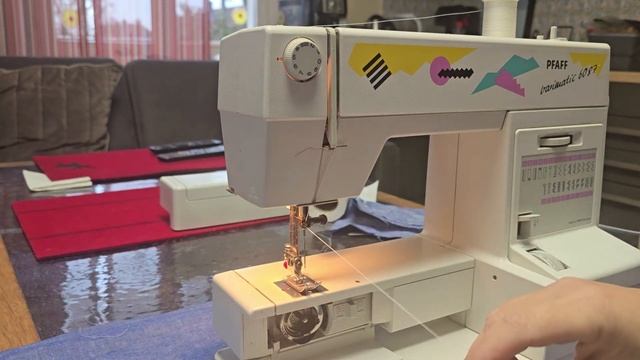 Ober, Unter Nähmaschine PFAFF Varimatic 6087 Einfädel, Заправка швейной машин