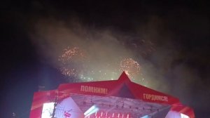 Праздничный салют в Южно-Сахалинске на 9 мая