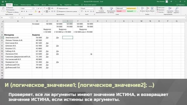 Функция ЕСЛИ в Excel: примеры, аргументы, пошаговая видео смотреть онлайн