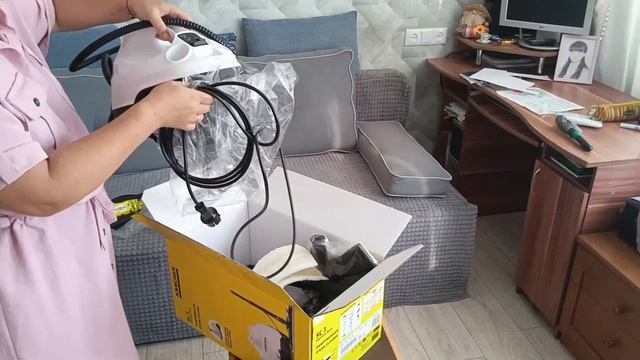 Распаковка — Пароочиститель Karcher SC 3 EasyFix Plus смотреть онлайн
