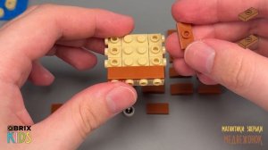 Собираем медвежонка из конструктора QBRIX KIDS - детские конструкторы с видеоинструкцией