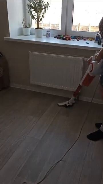 уборка дома.Обзор вертикального пылесоса Kitfort KT-5105.#kitfo