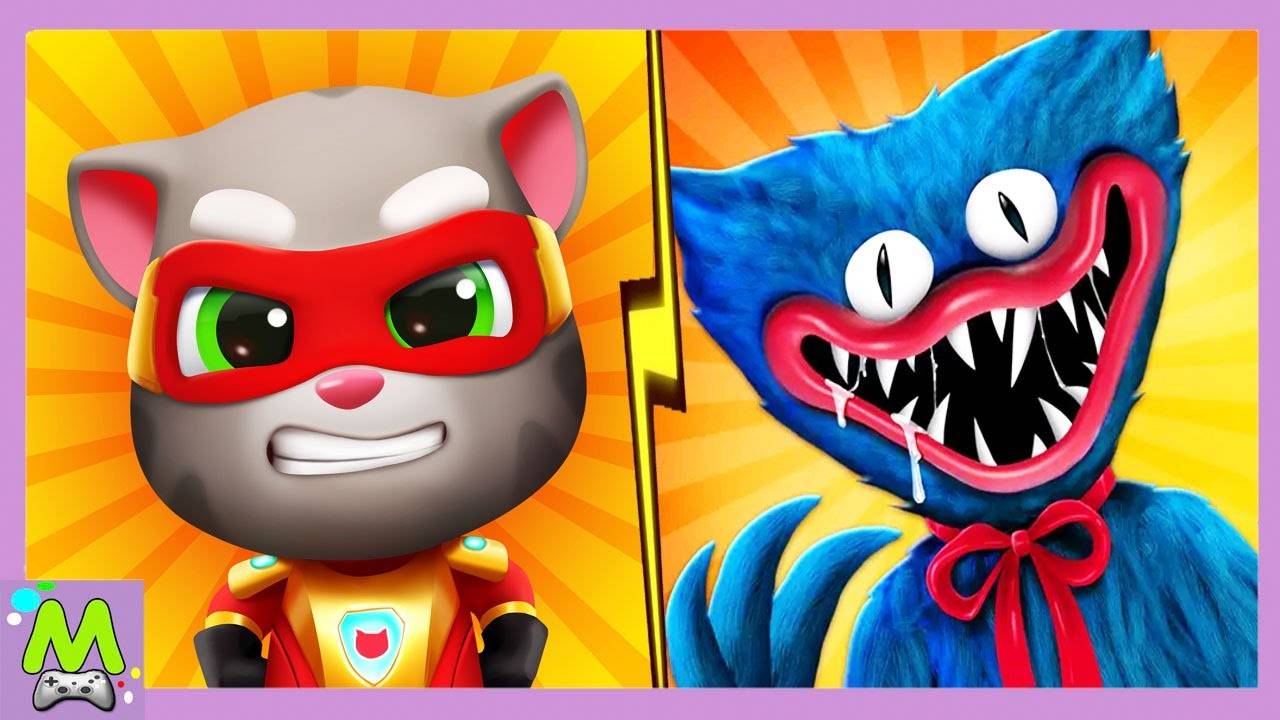 Говорящий Том Погоня Героев vs Хагги Вагги.Супергерои против Злодеев.Добро и Зло в Гонках смотреть онлайн