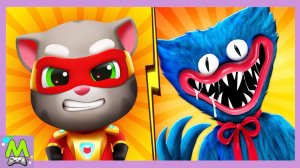 Говорящий Том Погоня Героев vs Хагги Вагги.Супергерои против Злодеев.Добро и Зло в Гонках