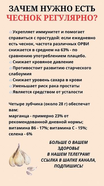 Зачем нужно есть чеснок регулярно? 🧄 #правильноепита? смотреть онлайн