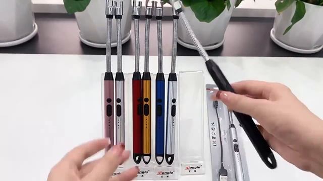 Перезаряжаемая кухонная зажигалка для газовой плиты. смотреть онлайн