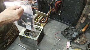 Замена вентилятора в блоке питания....
