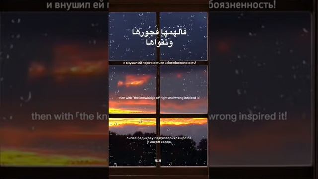 Сура Шамс(солнце) сур-91 смотреть онлайн