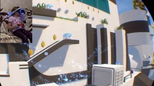Играю в Astro Bot Rescue Mission на PS VR - 1 мир 1 уровень