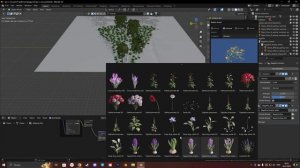 создание леса в blender 4.2