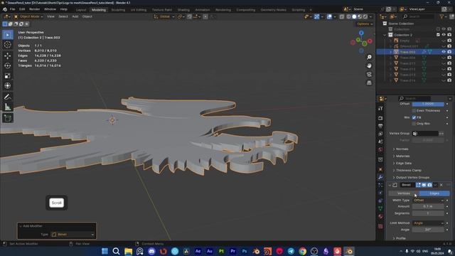 Из 2D.jpg фото в 3D логотип, урок в Blender 4.1 смотреть онлайн