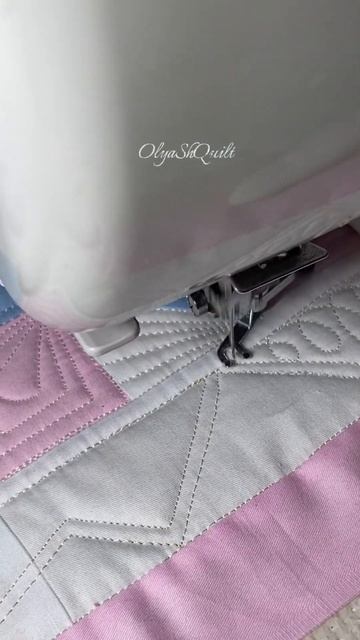 Free Motion Quilting. Свободно ходовая стёжка. Пружинка (26)