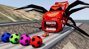 Машина - монстер против цветных шаров от СПРУНКИ