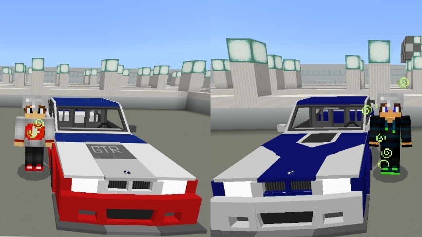 Ночные гонки 2-Серия с младшим братом на M3 в майнкрафт {Белчёнок ™}