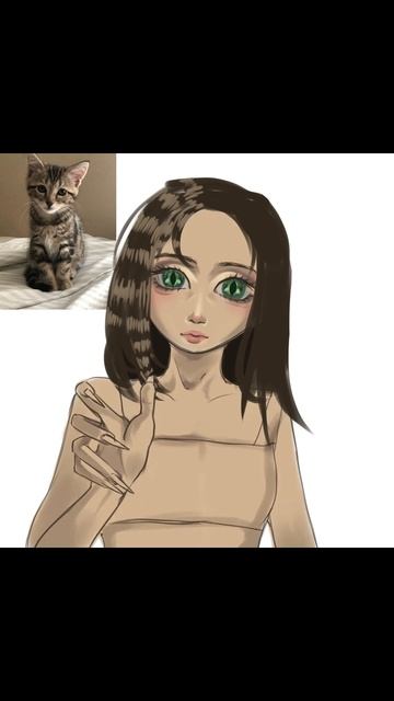 Девушка кошка #тян #тренд #писунок #неко #anime #аниме смотреть онлайн