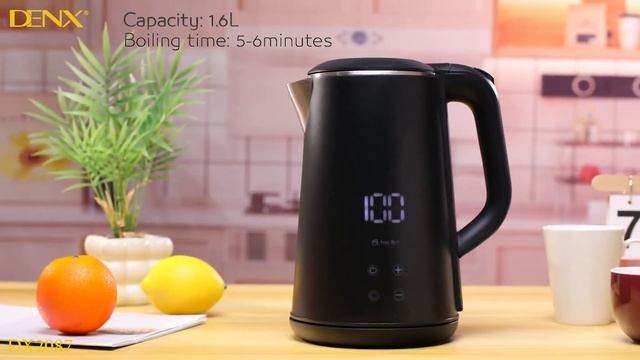 Электрочайник с электронным контролем температуры Denx смотреть онлайн