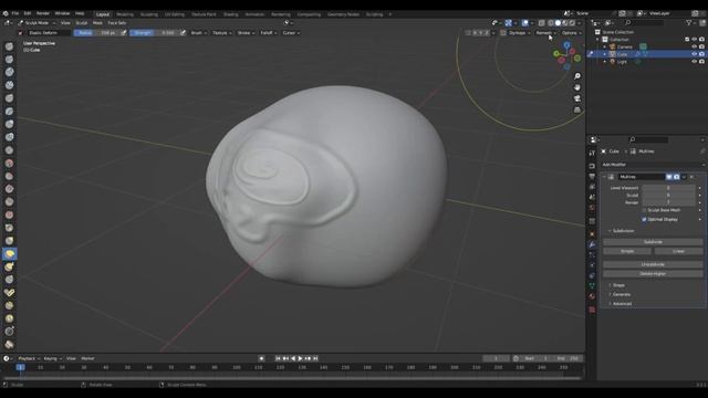 Режимы скульптинга в Blender. Multiresolution, Dyntopo и Remesh смотреть онлайн