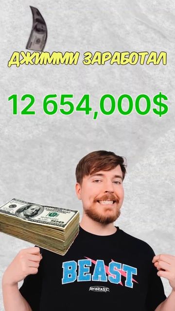 Сколько денег зарабатывает MrBeast за 1 день? #shorts #mrbeast #ми? смотреть онлайн