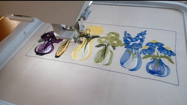 Вышивка на Janome Memory Craft 550E смотреть онлайн