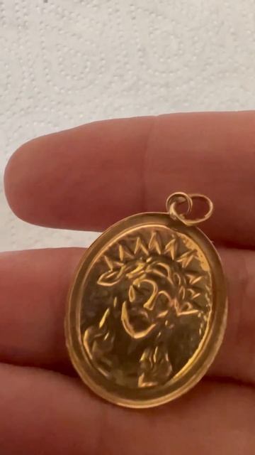 Золотая подвеска 585 пробы,в отличном состоянии,вес 1.67 ? смотреть онлайн