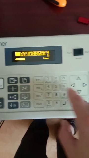 Проверка отрисовки дисплея вышивальной машины BROTHER, з?