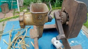 Очень мощная мясорубка, по переработке стебля махорки