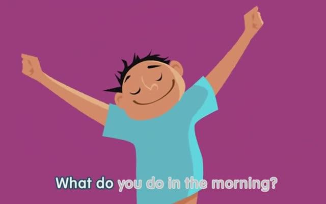 Английский для детей What Do You Do in the Morning смотреть онлайн