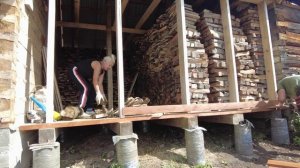 Батя поймал первого хариуса в жизни. Жизнь на Алтае после переезда.