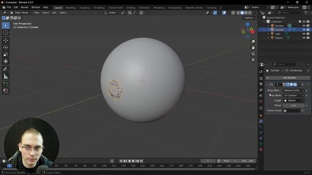 SHRINKWRAP + LATTICE | blender 3d для новичков смотреть онлайн