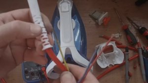 Замена кабеля на утюге TEFAL