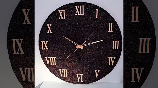 Большие настенные часы 50 см из натурального камня