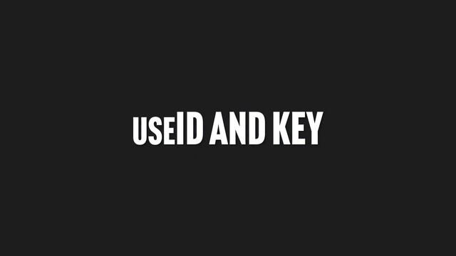 098. useId and Key - смотреть онлайн