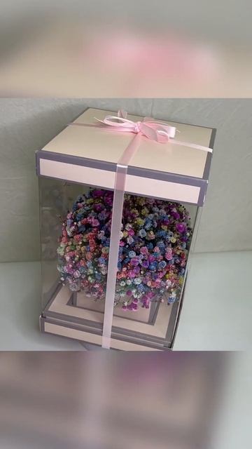 Гипсофила в подарочной коробке 16х26 смотреть онлайн