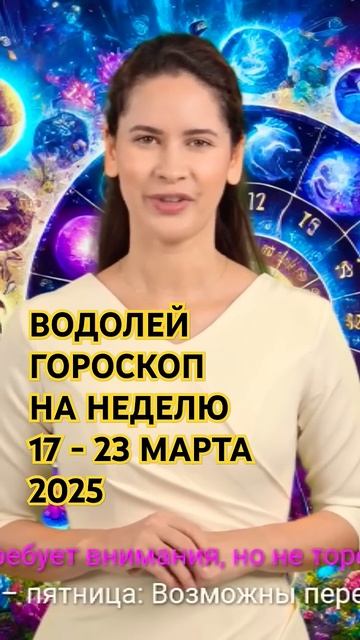 Володей гороскоп на неделю с 17 по 23 марта 2025 г. смотреть онлайн