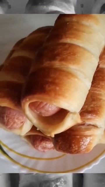 Сосиски в тесте😋👌Рецепт в описании. смотреть онлайн