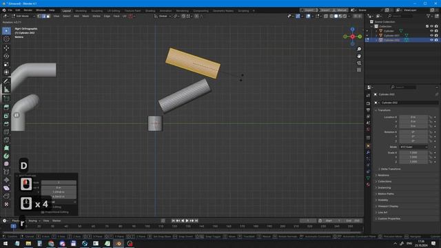 Как сделать трубы в Blender разными способами