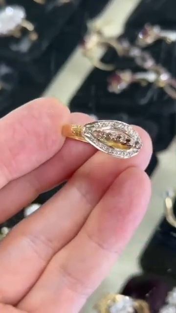 Кольцо✨ Бриллиант ✨ Золото 585 пр.✨ Вес: 5.57 гр.✨ Большо смотреть онлайн