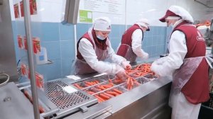 Упаковка сосисок