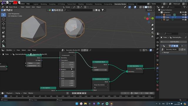 урок по блендер гео ноды 4.2 для новичков часть 1 смотреть онлайн