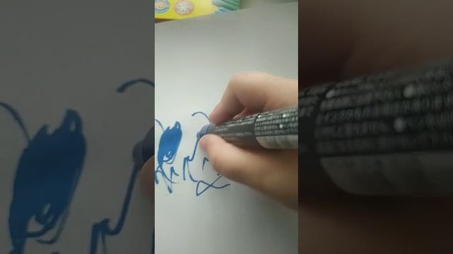 у меня есть posca маркер цвет синий смотреть онлайн