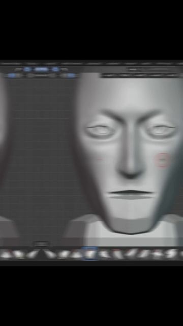 Скульпт бюста в Blender | #3d #charecter #blender #shorts смотреть онлайн