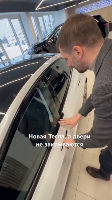 Двери как в холодильнике! Как закрыть двери в Тесла мо? смотреть онлайн