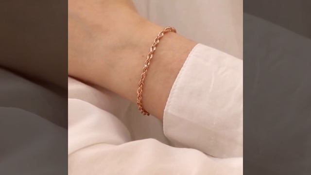 !TALANT Браслет из золота, пустотел, корда, ширина плетени смотреть онлайн