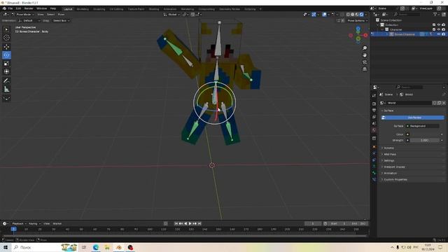 Как сделать модель скина майнкрафт в Blender. смотреть онлайн