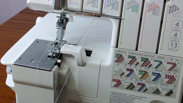 Коверлок Merrylock 5550А. Заправка коверлока. Обзор строчек.