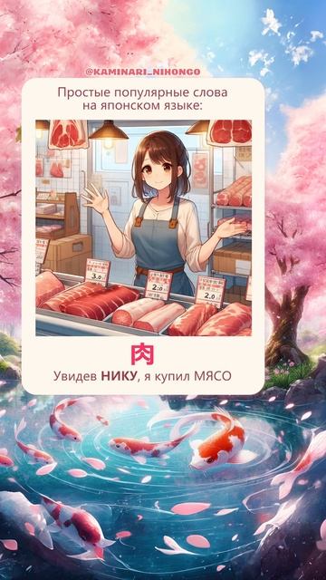 Слово дня на японском языке. Мясо смотреть онлайн